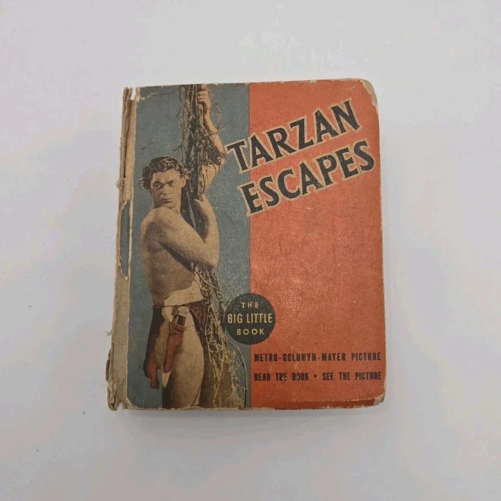 Tarzan‎ Escapes Johnny Weissmuller Movie Big Little Book BLB 1936 Movie Tie In